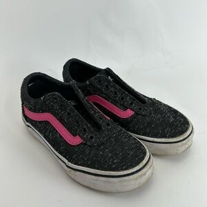 Vans Old Skool Girls Shoes Size 12 gray and pink